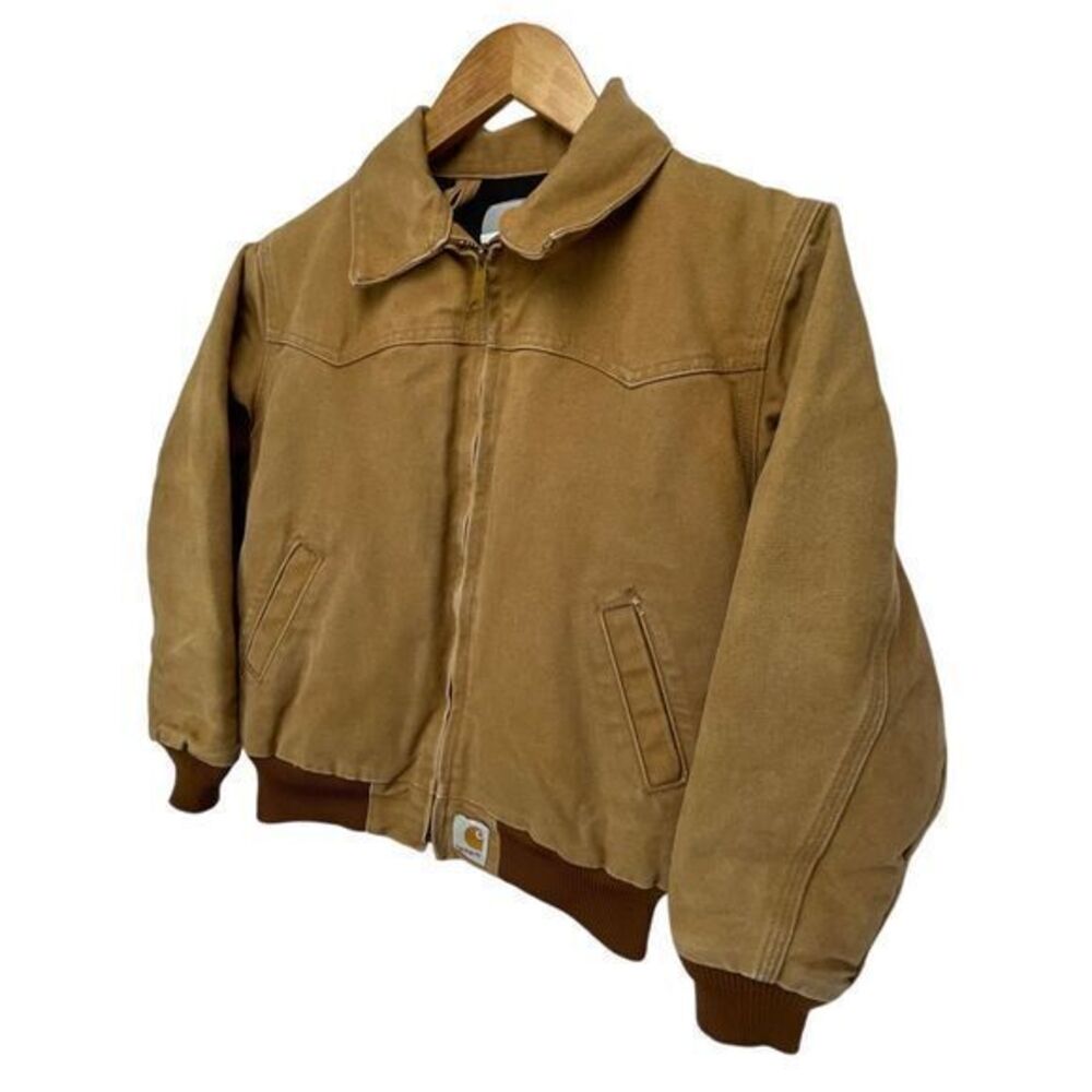 Carhartt Santa Fe Jacket Quilt Lined Youth Medium Y03 BRN Brown - Picture 9 of 16